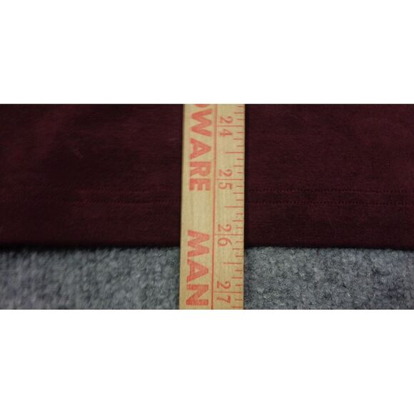 Young LA Sweatshirt Mens S Burgundy Pullover Fleece Streetwear Crewneck - Picture 10 of 10